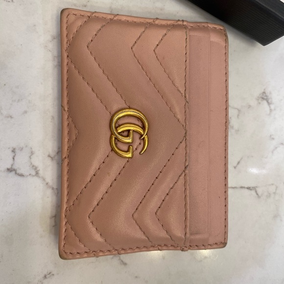 Gucci GG Marmont Card Holder Matelasse Leather - Picture 6 of 6